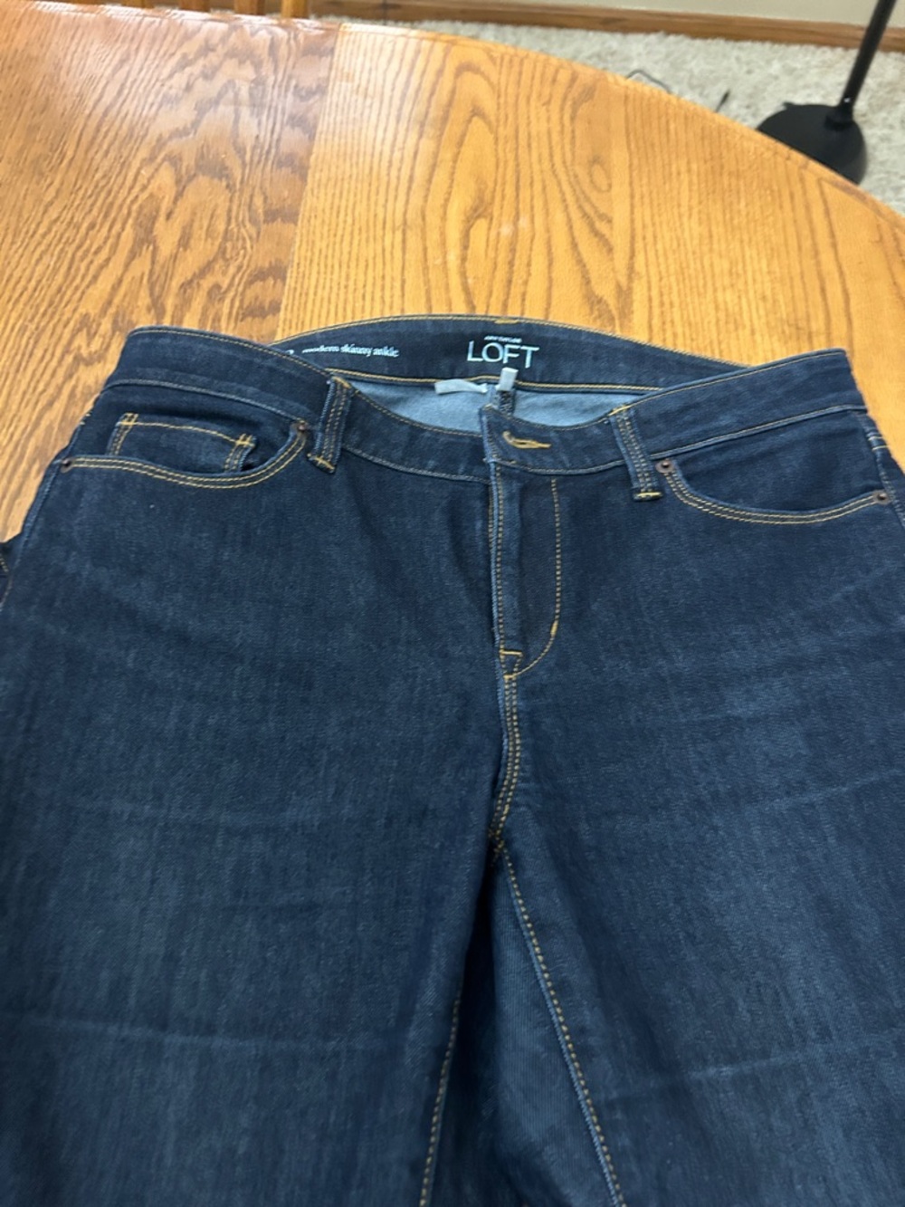 LOFT Indigo Blue Straight Leg Jeans